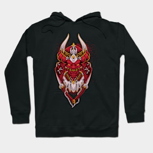 Demon japanese oni mask Hoodie